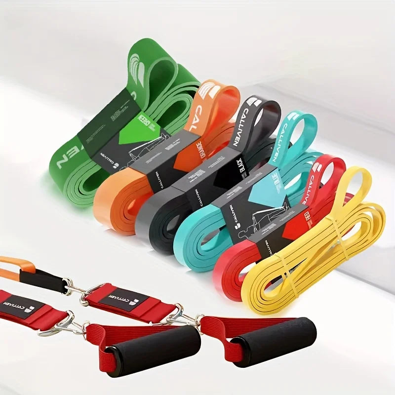 רצועות התנגדות מקצועיות – אימון מלא בכל מקום | 6 דרגות קושי