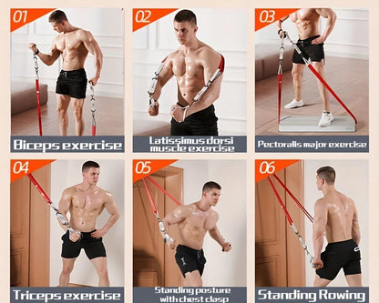 רצועות התנגדות מקצועיות – אימון מלא בכל מקום | 6 דרגות קושי